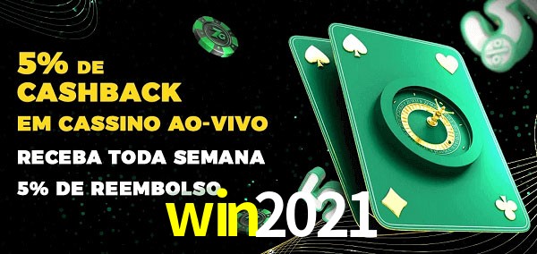 Promoções do cassino ao Vivo win2021